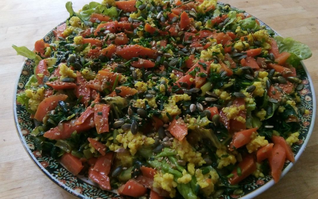 Salade mi-crue, mi-cuite